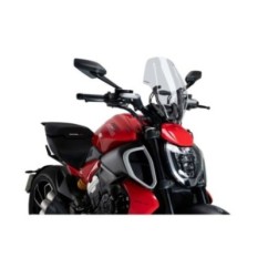 PARE-BRISE REGLABLE PUIG NAKED NG DUCATI DIAVEL V4 23-24 TRANSPARENT