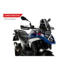 PUIG SPORT SCREEN WITH RADAR BMW R1300 GS TROPHY 23-24 DARK SMOKE