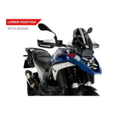 PUIG SPORT SCREEN WITH RADAR BMW R1300 GS TROPHY 23-24 DARK SMOKE