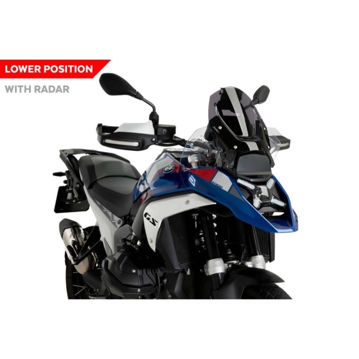 PUIG SPORT SCREEN WITH RADAR BMW R1300 GS TROPHY 23-24 DARK SMOKE