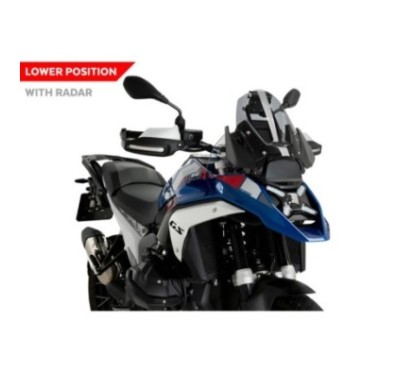 PUIG SPORT SCREEN WITH RADAR BMW R1300 GS TROPHY 23-24 LIGHT SMOKE