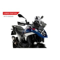 ECRAN PUIG SPORT AVEC RADAR BMW R1300 GS TRIPLE NOIR 23-24 TRANSPARENT