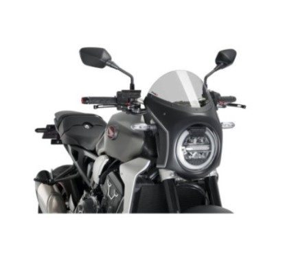 PUIG CUPOLINO SEMICARENATO HONDA CB1000R NEO SPORTS CAFE 18-20 FUME CHIARO-NERO