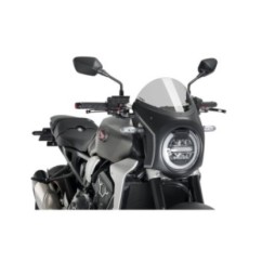 PUIG ECRAN SEMI-CARENE HONDA CB650R NEO SPORTS CAFE 19-23 FUME CLAIR-NOIR