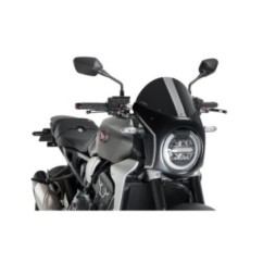 PUIG Halbverglaste Windschutzscheibe fUr Honda CB650R Neo Sports Cafe 19-20 Schwarz-Carbon