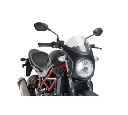 PUIG PARE-BRISE SEMI-CARENE SUZUKI SV650 16-24 FUME CLAIR-NOIR