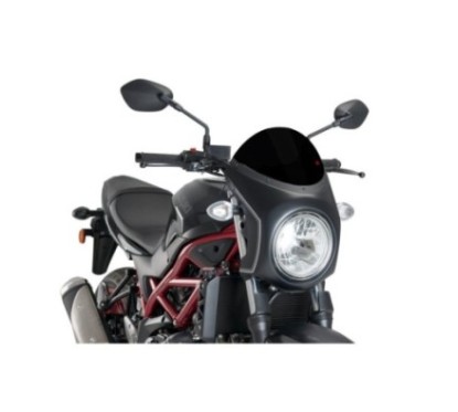 Halbverkleidete Windschutzscheibe von PUIG Suzuki SV650 16-24 SCHWARZ-SCHWARZ