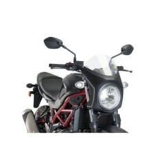 PUIG CUPOLINO SEMICARENATO SUZUKI SV650 16-24 TRASPARENTE-NERO