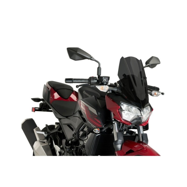 PUIG NAKED WINDSCHILD NG SPORT KAWASAKI Z400 19-24 DARK SMOKE