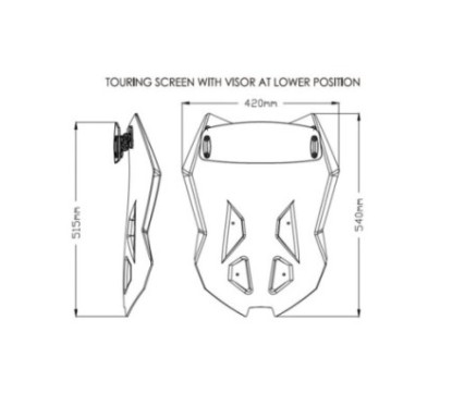 CARENABRIS PUIG TOURING KTM 1290 SUPERDUKE GT 19-24 HUMO CLARO