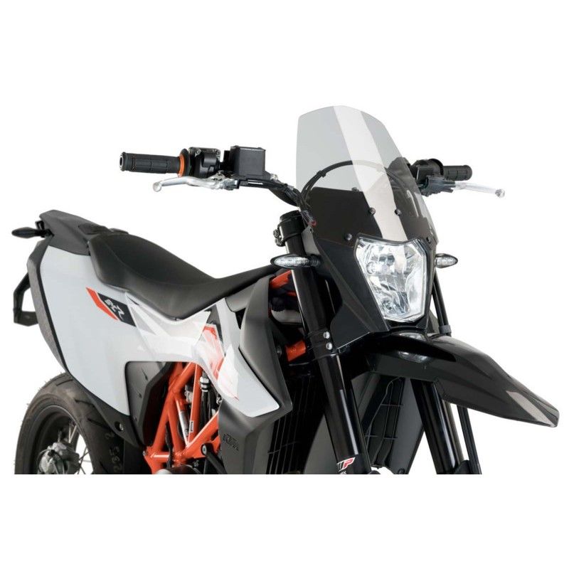 Cupula deportiva Puig Naked NG para KTM 690 Enduro R 19-24 ahumada clara