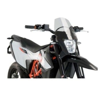 Cupula deportiva Puig Naked NG para KTM 690 Enduro R 19-24 ahumada clara