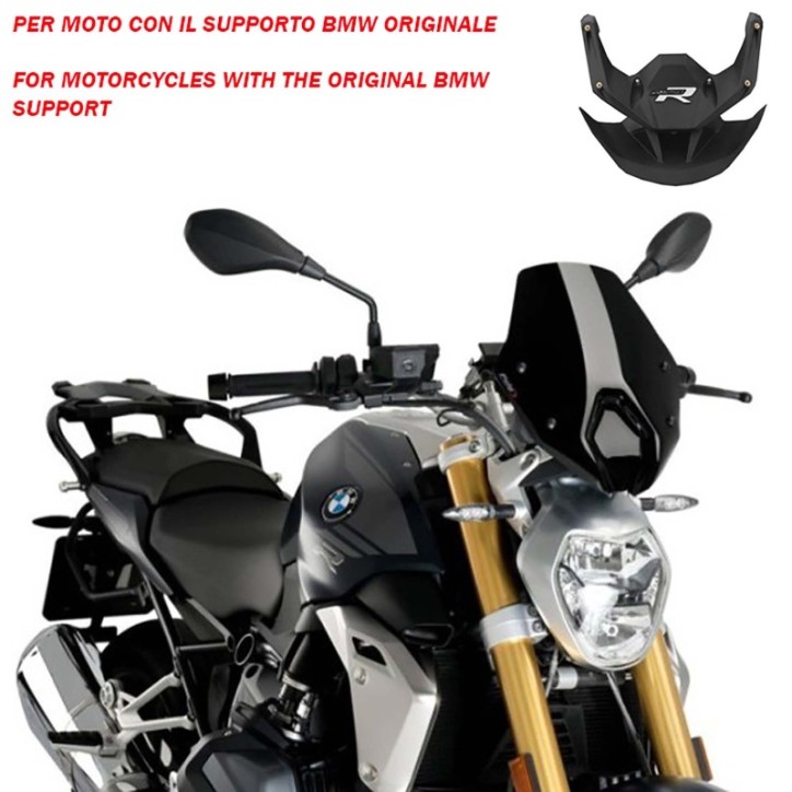 PUIG ECRAN NAKED N.G. SPORT-OEM SUPP. BMW R1250 R 18-24 NOIR