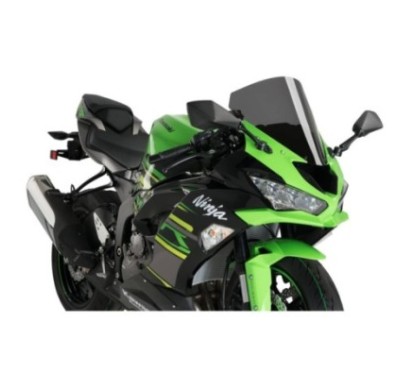 ECRAN PUIG R-RACER KAWASAKI ZX-6R NINJA 17-23 FUME FONCE