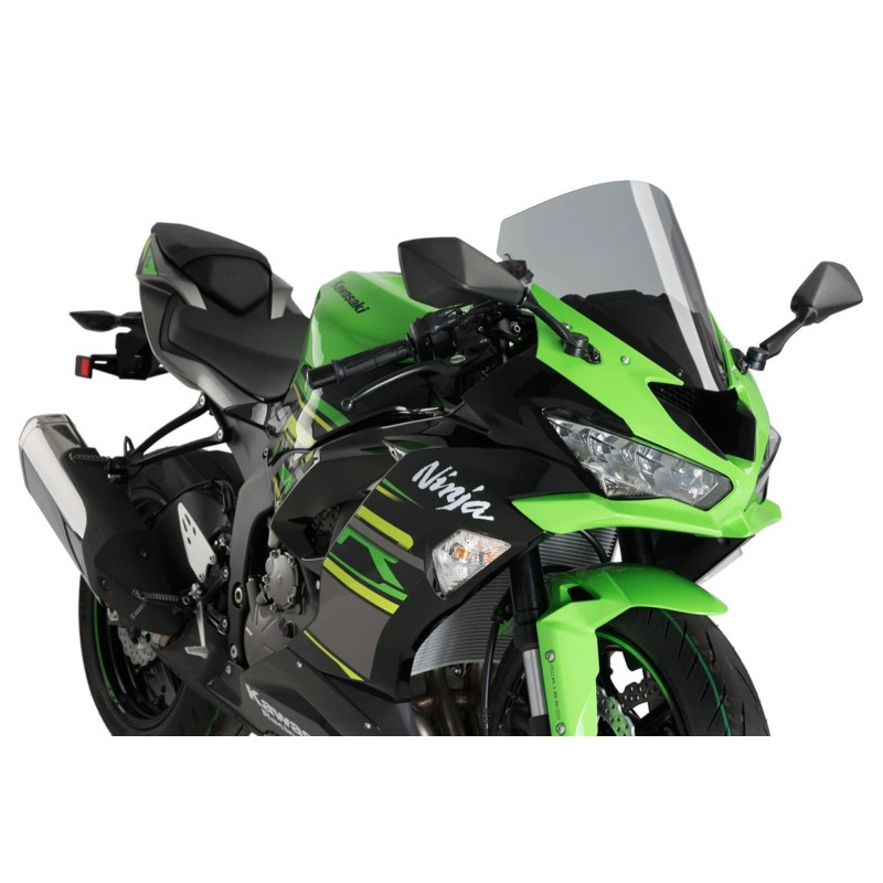 ECRAN PUIG R-RACER KAWASAKI ZX-6R NINJA 17-23 FUME CLAIR