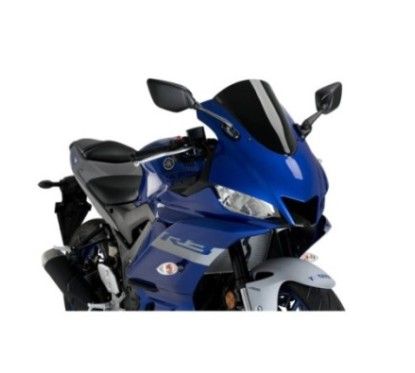 Pare-brise Puig R Racer pour Yamaha YZF R3 19-24 noir