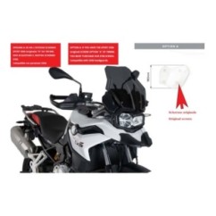 PARE-BRISE PUIG TOURING BMW F850 GS 18-24 FUMEE FONCEE. Equipementier sportif