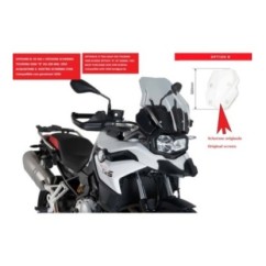 PARE-BRISE PUIG TOURING BMW F850 GS 18-24 FUMEE LEGERE. TOURISME OEM