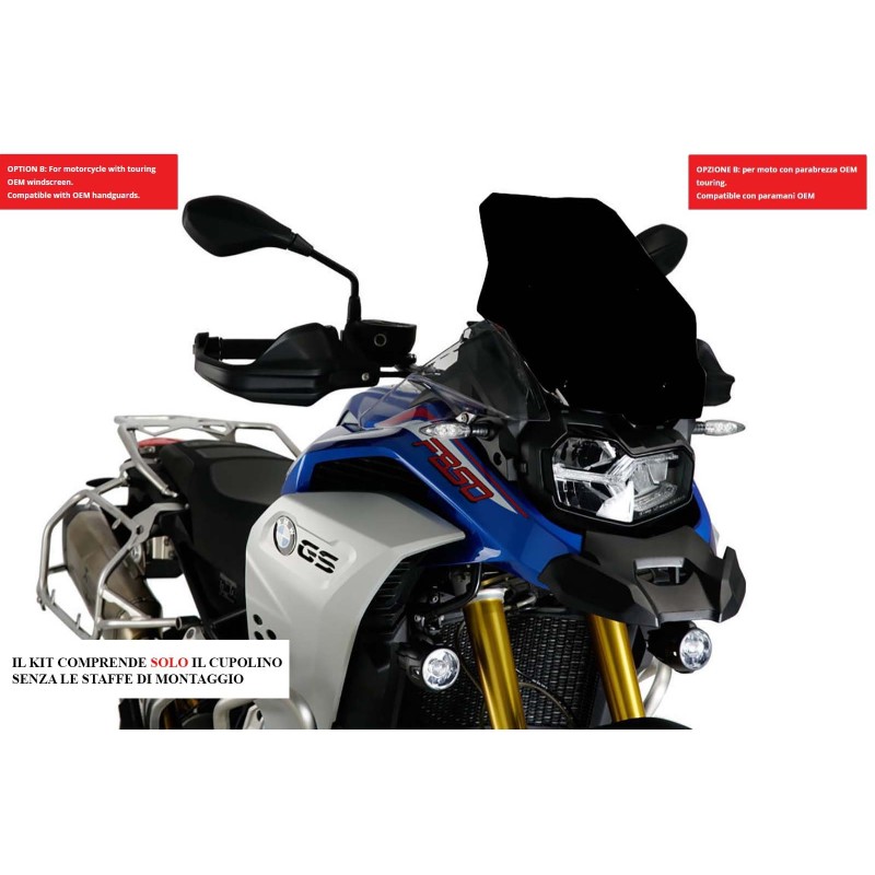 PUIG TOURING WINDSCREEN BMW F750 GS 18-24 BLACK - OFFER