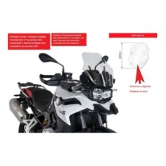 PUIG TOURING WINDSCREEN BMW F850 GS ADVENTURE 19-24 TRANSPARENT-CUP. TOURING OEM