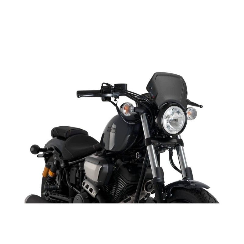 puig aluminum front fairing for yamaha xv950 r 14 20 black
