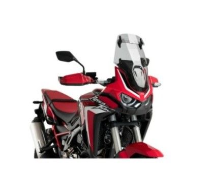 puig windshield touring visor for honda crf1100l africa twin 20 23 light smoke