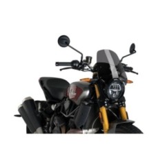 PARE-BRISE PUIG NAKED NG SPORT POUR INDIAN FTR1200 19-22 FUME FONCE
