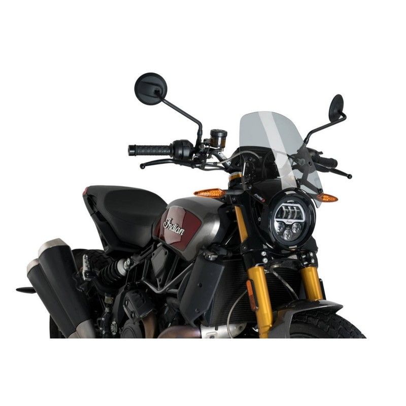 Cupula deportiva Puig Naked NG para Indian FTR1200 S 19-22 ahumada clara