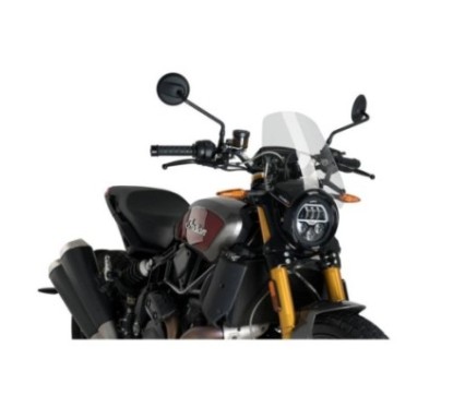 PANTALLA PUIG NAKED NG SPORT INDIAN FTR1200 RALLY 19-24 TRANSPARENTE