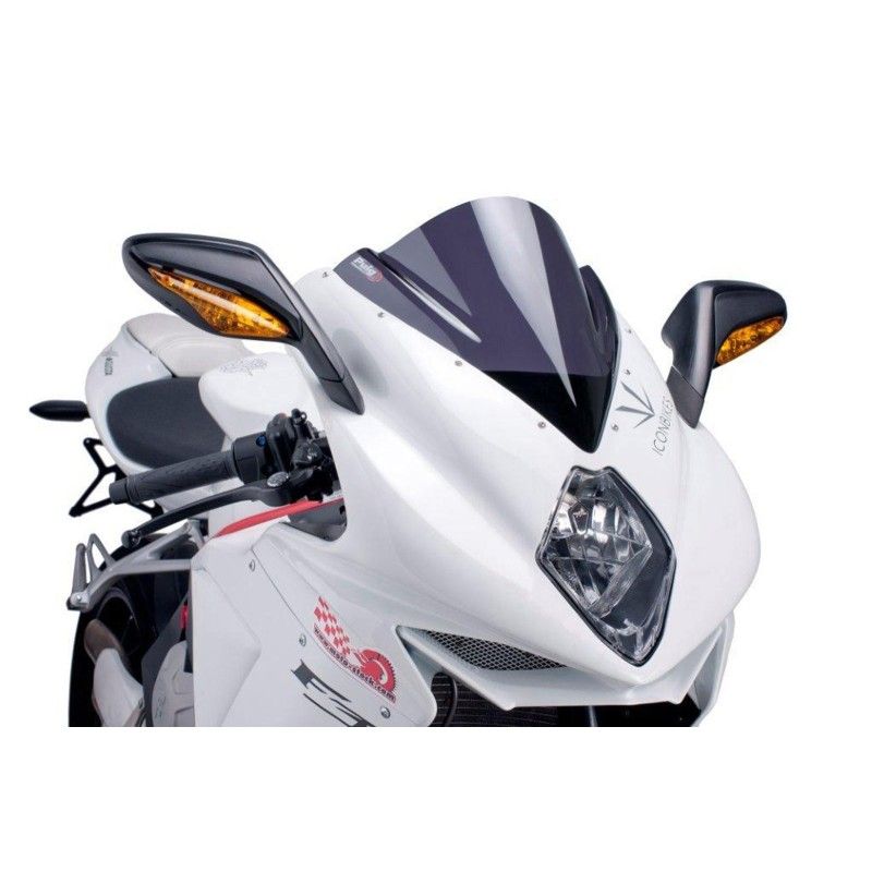 puig z racing windshield for mv agusta f3 675 12 20 dark smoke