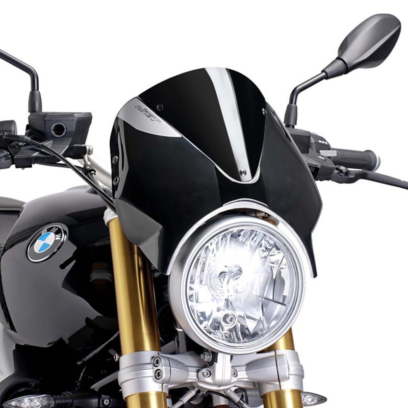 PUIG CUPOLINO RETRO BMW R NINE T 14-16 NERO-NERO