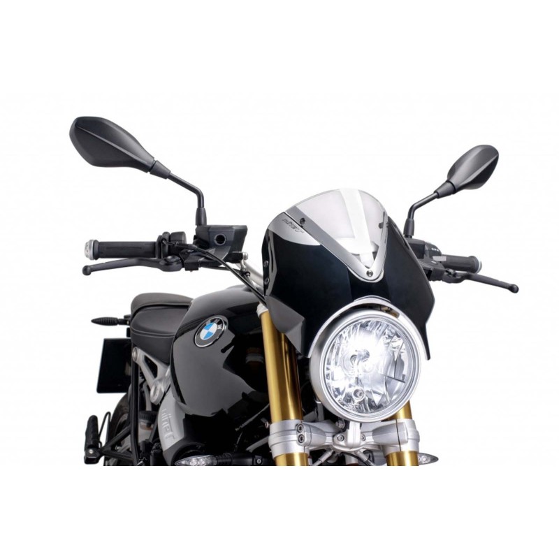 PUIG HECKSCHEIBE BMW R NINE T 14-16 TRANSPARENT-SCHWARZ