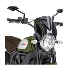 PUIG RETRO WINDSCREEN DUCATI SCRAMBLER DESERT SLED 17-22 DARK SMOKE-BLACK