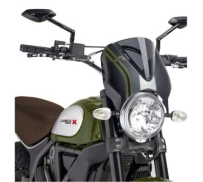 PARABRISAS PUIG RETRO DUCATI SCRAMBLER DESERT SLED 17-24 HUMO OSCURO-CARBONO