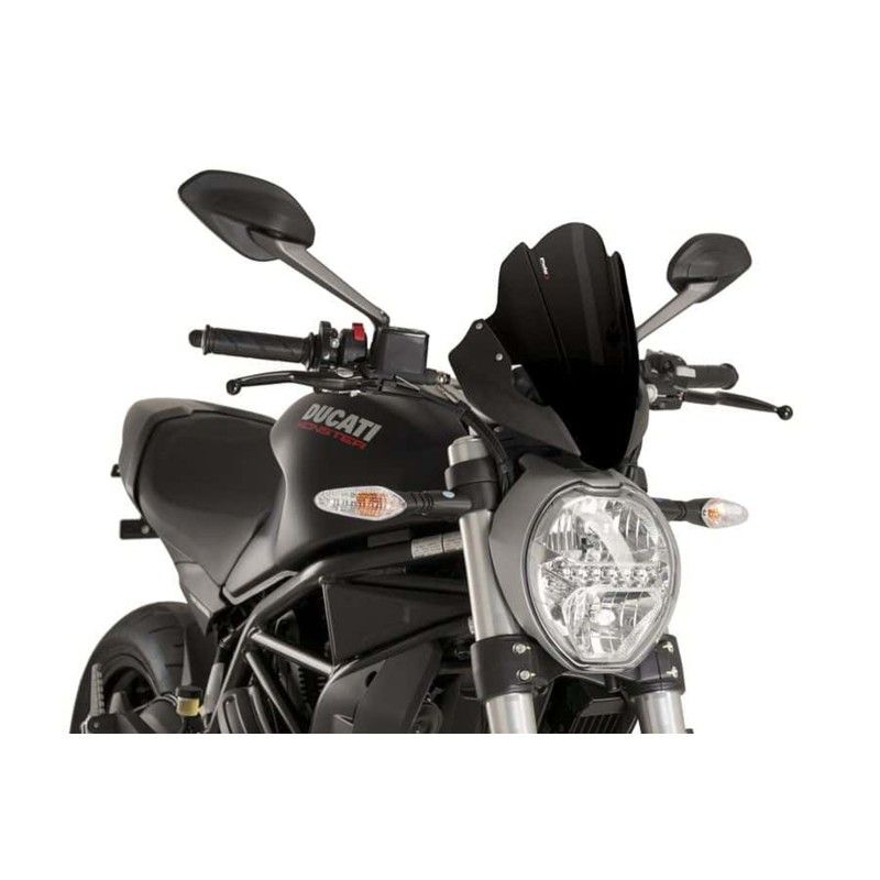 puig cupolino sport per ducati monster 821 stripe 14 17 nero