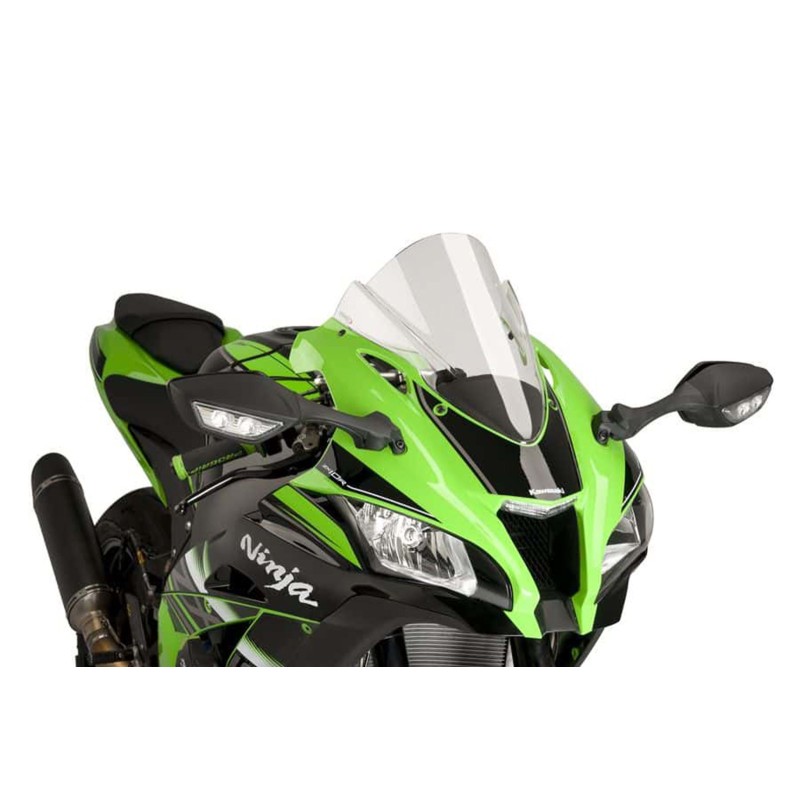 PUIG Z-RACING WINDSCHUTZSCHEIBE KAWASAKI ZX-10R NINJA PERFORMANCE 16-18 TRANSPARENT