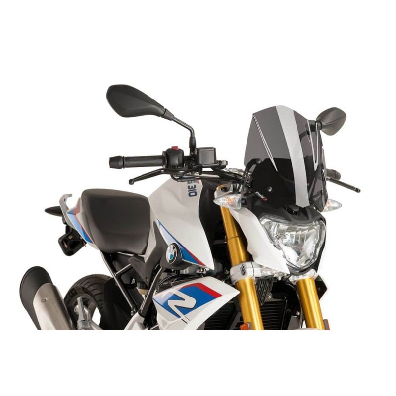 PUIG NAKED WINDSCHILD NG SPORT BMW G310 R 16-24 DARK SMOKE