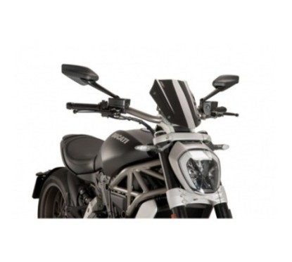 PUIG CUPOLINO NAKED N.G. SPORT REGOLABILE DUCATI X DIAVEL S 16-18 NERO