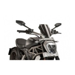 PUIG NAKED NG SPORT VERSTELLBARE WINDSCHUTZSCHEIBE FUR DUCATI X DIAVEL 16-17 SCHWARZ