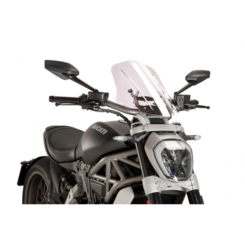 CUpula PUIG NAKED NG TOURING AJUSTABLE DUCATI X DIAVEL S 19-24 TRANSPARENTE