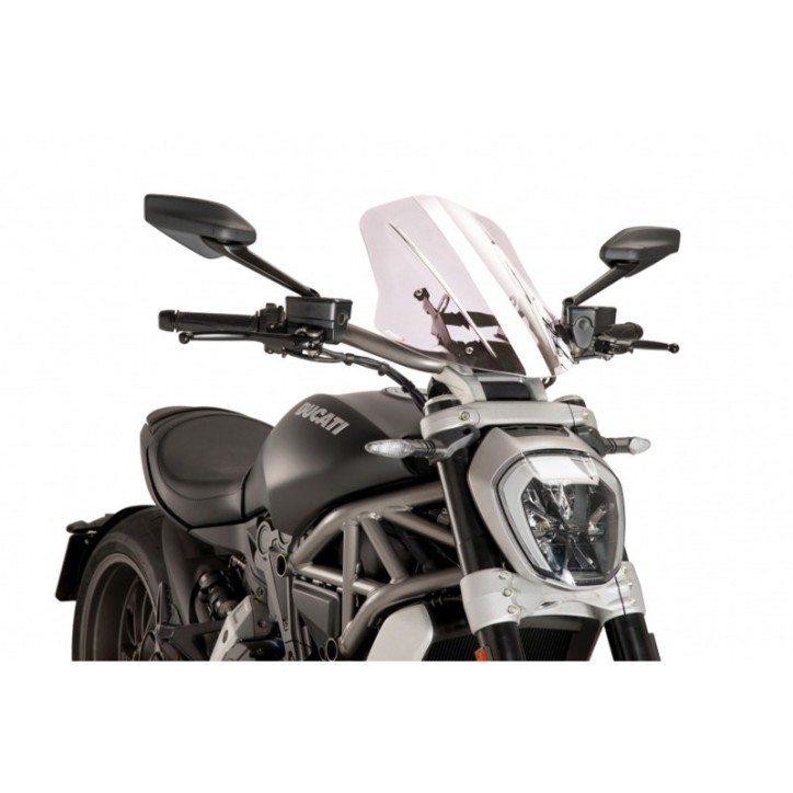 PUIG CUPOLINO NAKED N.G. TOURING REGOLABILE DUCATI X DIAVEL S 19-24 TRASPARENTE