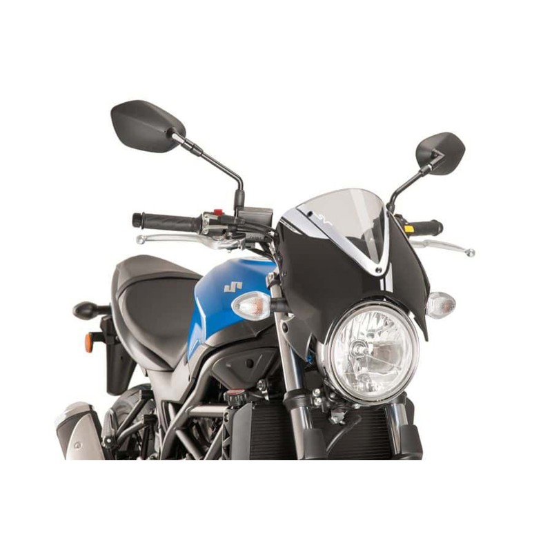 PUIG CUPOLINO RETRO SUZUKI SV650 16-24 TRASPARENTE-NERO