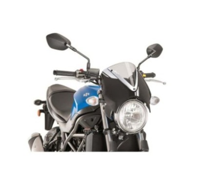 PUIG CUPOLINO RETRO SUZUKI SV650 16-24 TRASPARENTE-NERO