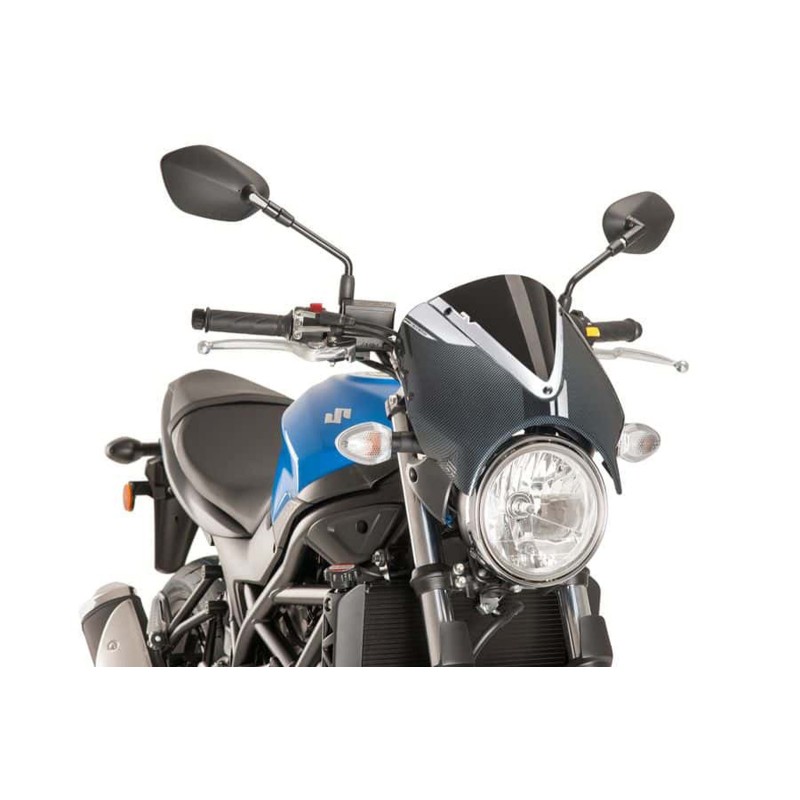 PARE-BRISE ARRIERE PUIG SUZUKI SV650 16-24 NOIR-CARBONE