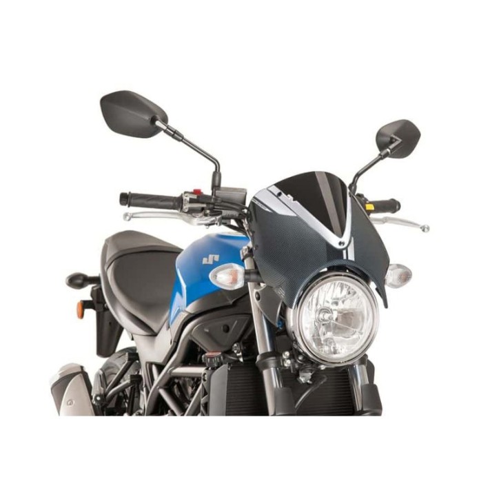 PUIG REAR WINDSCREEN SUZUKI SV650 16-24 BLACK-CARBON