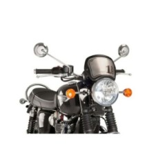 PUIG CARENATURA FRONTALE TRIUMPH BONNEVILLE T120 BLACK 21-24 CARBON