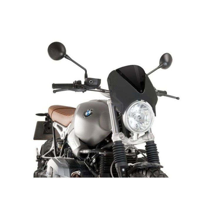 PARE-BRISE ARRIERE PUIG BMW R NINE T SCRAMBLER 16-20 NOIR-CARBONE