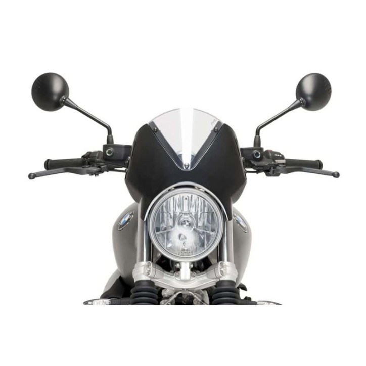 PARE-BRISE ARRIERE PUIG BMW R NINE T SCRAMBLER 16-20 TRANSPARENT-CARBONE