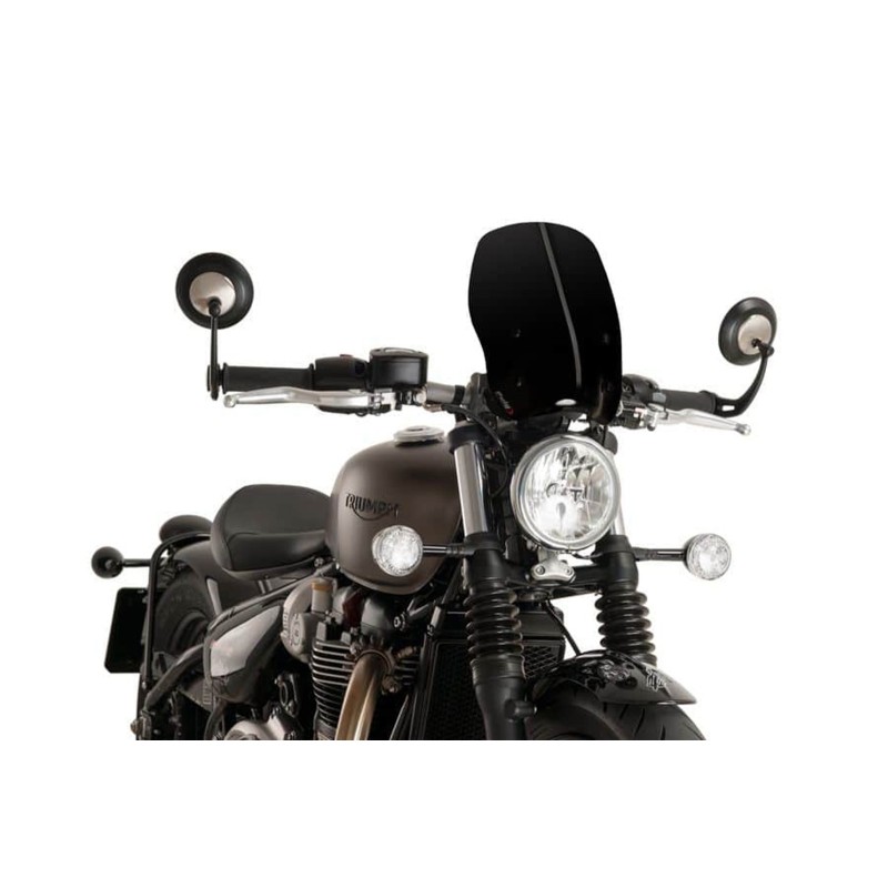 PUIG CUPOLINO NAKED N.G. TOURING TRIUMPH BONNEVILLE BOBBER 17-20 NERO