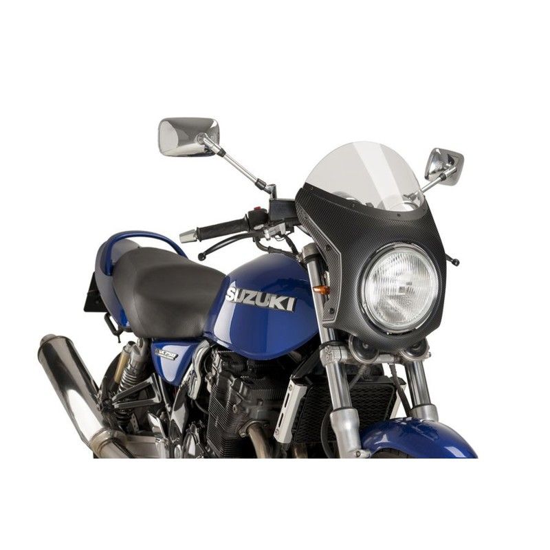 Semicarenado Puig para Honda CB1100 EX RS 17-20 en carbono ahumado claro